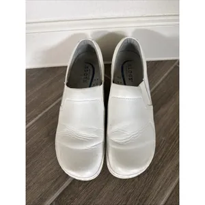 Klogs Womens Naples White Leather 9.5 Clog Nursing Shoes Closed Back Slip On thumbnail 10