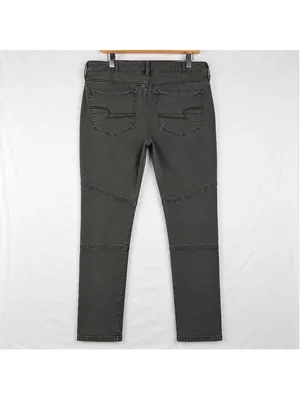 American Eagle Super Super Stretch X Jeggings 14 Regular Gray Utility Pants thumbnail 2