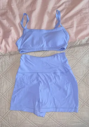 RARE color - Aritzia golden workout set thumbnail 1