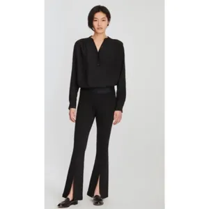 ✨J Brand Estellah High Rise Split Flare Pull Black Sz 27 Pants✨ thumbnail 2