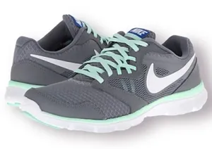 Nike Flex Running Shoes Sneakers Grey Mint Green Women’s 9.5 thumbnail 1