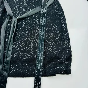 Express Long Sleeve‎ Sequin Mini Dress with Removable Satin Sash Size XS thumbnail 10