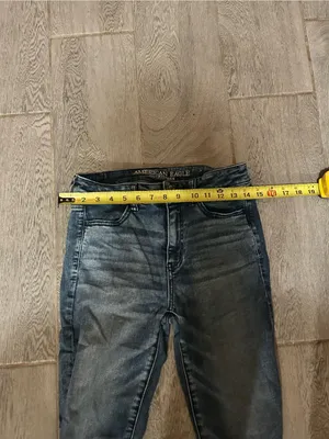 American Eagle Outfitters Women's Dark Wash Ankle Jeans - Blue - size 8 thumbnail 2