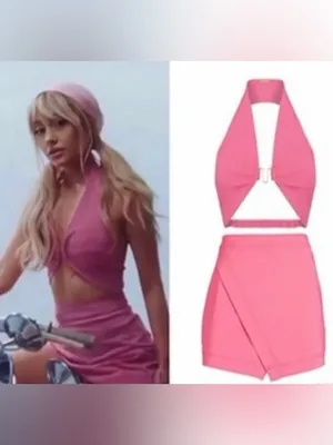 Cult Gaia hot pink mini skirt skort Alma short blossom nwt size medium it girl thumbnail 2
