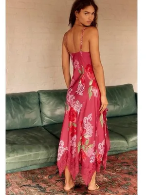 NEW Free People "Can We Talk" midi slip dress XS thumbnail 4