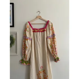 FARM RIO NWT Anthropologie Printed Linen Blend Dress Size XS thumbnail 10