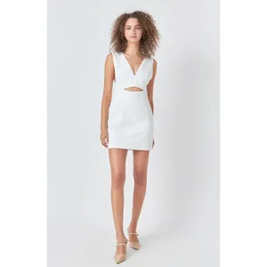 NWT Endless‎ Rose Cutout V-Neck Minidress Sz XS $70 thumbnail 2