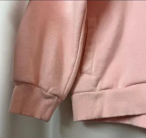 Tommy Hilfiger Light Pink Quarter Zip Sweatshirt With Pockets Kid's Extra Large thumbnail 4