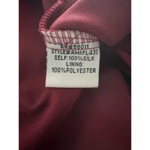 Y2K Babydoll Sangria Silk Dress Size 14 Red Fairy Whimsigoth Romantic Mystical thumbnail 11