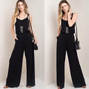 LAST// Sleeveless Wide Leg Jumpsuit thumbnail 2