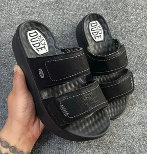HEY DUDE DELRAY SLIDE CLASSIC BLACK PLATFORM SLIP ON SANDALS thumbnail 1