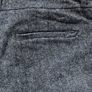 Loft Women's Gray‎ Wool Lined Flat Front Wide Leg Boot Cut Leg Pants Size 4 thumbnail 5