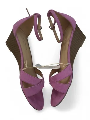 Ann Taylor Lavender Ankle-Strap Heels thumbnail 2