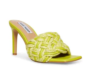 Steve Madden Lime Seraphine Square Toe Sandal Heels thumbnail 1