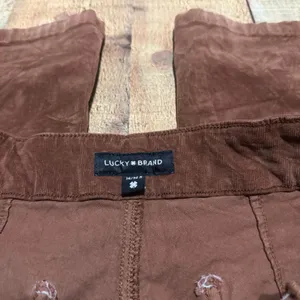 Lucky Brand Wmns Brown Corduroy Stevie High-Rise Flare Pants Sz 14 Boho Festival thumbnail 5