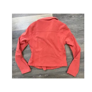 Anthropologie Coral Moto Jacket Knit Zip Up Asymmetrical Womens XS thumbnail 3