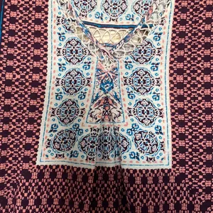 Lucky Brand shirt crochet detail size medium thumbnail 3