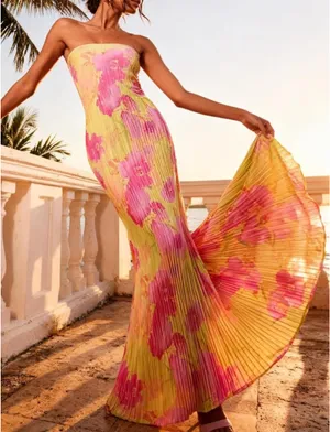 Pretty Little Thing Floral Maxi Dress thumbnail 1