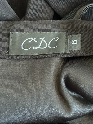 Vintage CDC Black‎ Beaded Spaghetti Strap Knee Length Dress Size 6 thumbnail 5