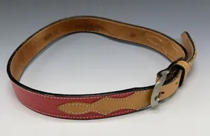 Janie Fricke Collection by circle Y Leather SM‎ Belt Vintage 80's Rodeo Snake thumbnail 1