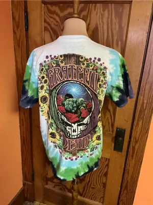Liquid Blue Terrapin Station Grateful Dead Tie Dye T Shirt Medium Turtle Graphic thumbnail 5