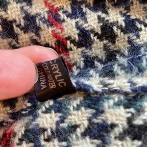 Fleece Sweater Blanket Poncho Tartan Plaid One Size Red Navy Tan Hunter Green thumbnail 10