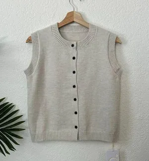 Commense Button Front Sweater Vest XS NWT thumbnail 1