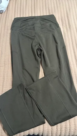 Laundry by Shelli Segal dark olive flare leggings thumbnail 2