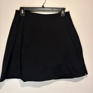 Girlfriend Collective Black Mini Athletic Skort- Built In Shorts Size Large thumbnail 1