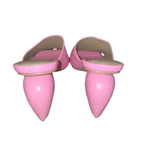 SHEIN Pink Sculptural Heart Heel Mule Sandals Womens 9 Square Toe Slides thumbnail 5