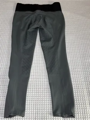 DOVER SADDLERY Riding Breeches 32 Gray Full Seat Equestrian Tights Stretch thumbnail 9