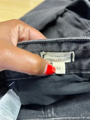 Madewell The Darted‎ Barrel-Leg Jean Olenda Wash Size 24 thumbnail 10