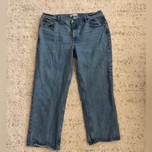 Abercrombie & Fitch Curve Love Low Rise Baggy Jean Medium Wash Size 16 Plus Size thumbnail 3