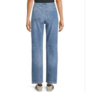 SPANX SPANXshape Size L Authentic 360 90s High Rise Straight Leg Denim Jeans thumbnail 2