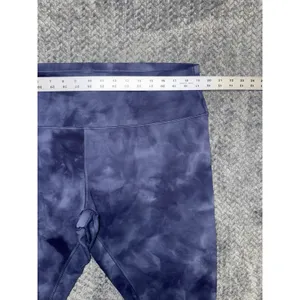 lululemon Women's Align High-Rise 25 Tie Dye Blue Stretch Knit Yoga Leggings 20 thumbnail 7