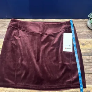 Lululemon Scuba High Rise Mini Skirt Velvet NWT Size XL (GARN) LW8AL9S thumbnail 8