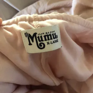Show Me Your Mumu SMYM Aimee ruffle maxi dress in dusty blush NEW XL thumbnail 4
