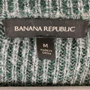 Banana Republic Green Long‎ Sleeve Round Neck Fuzzy Sweater Mohair Blend Size M thumbnail 6
