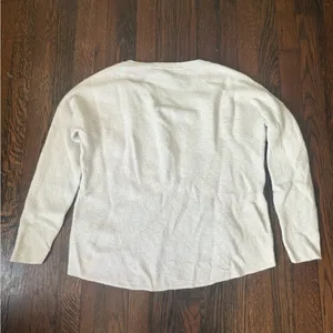 Madewell women’s oversized asherton waffle henley sweater thumbnail 5