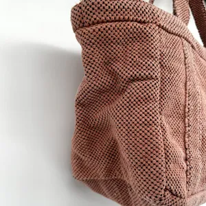 The Bag Tote Handbag Open Lightweight 100% Cotton Barbiecore Pink One Size thumbnail 3
