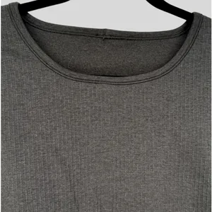 Lululemon Womens Ebb to Street Long Sleeve Shirt Ribbed Cropped Top‎ Black Sz 12 thumbnail 7