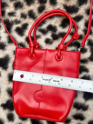 Commense Red Mini Bucket Crossbody Bag - Sleek Women's Handbag thumbnail 2