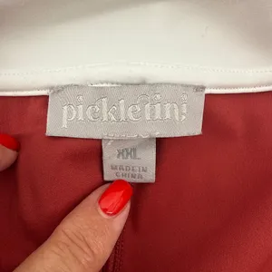 Aerie Pickletini Yasmin Zip Dress XXL Red White Sleeveless Pickleball Tennnis‎ thumbnail 8