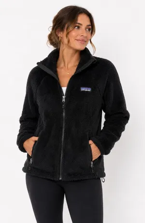 Patagonia R2 Polartec High Loft Hooded Fleece Jacket Black Women’s M thumbnail 1