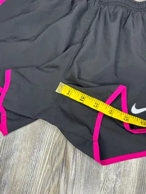 Nike Women’s Black Pink Dri FIT Lined Lightweight Workout Running Shorts Small thumbnail 9