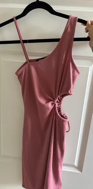 Pink cut out dress thumbnail 1