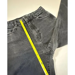 Zara Womens High Waisted Mom Jeans Washed Black Denim Straight Leg Size 4 EUR 36 thumbnail 9