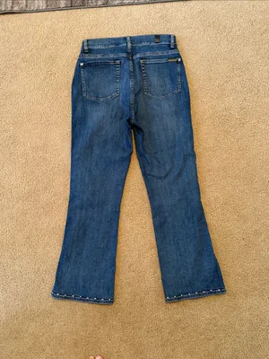 7 for all Mankind Slim Kick Jukebox Jeans with Hem Studs thumbnail 2