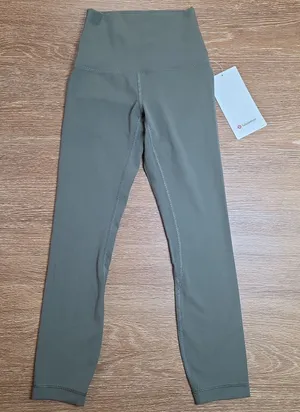 lululemon Align High-Rise Crop 23 Leggings Women 0 Army Green NWT Nulu Yoga thumbnail 1