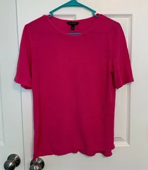 Banana republic size‎ small pink short sleeve top thumbnail 1